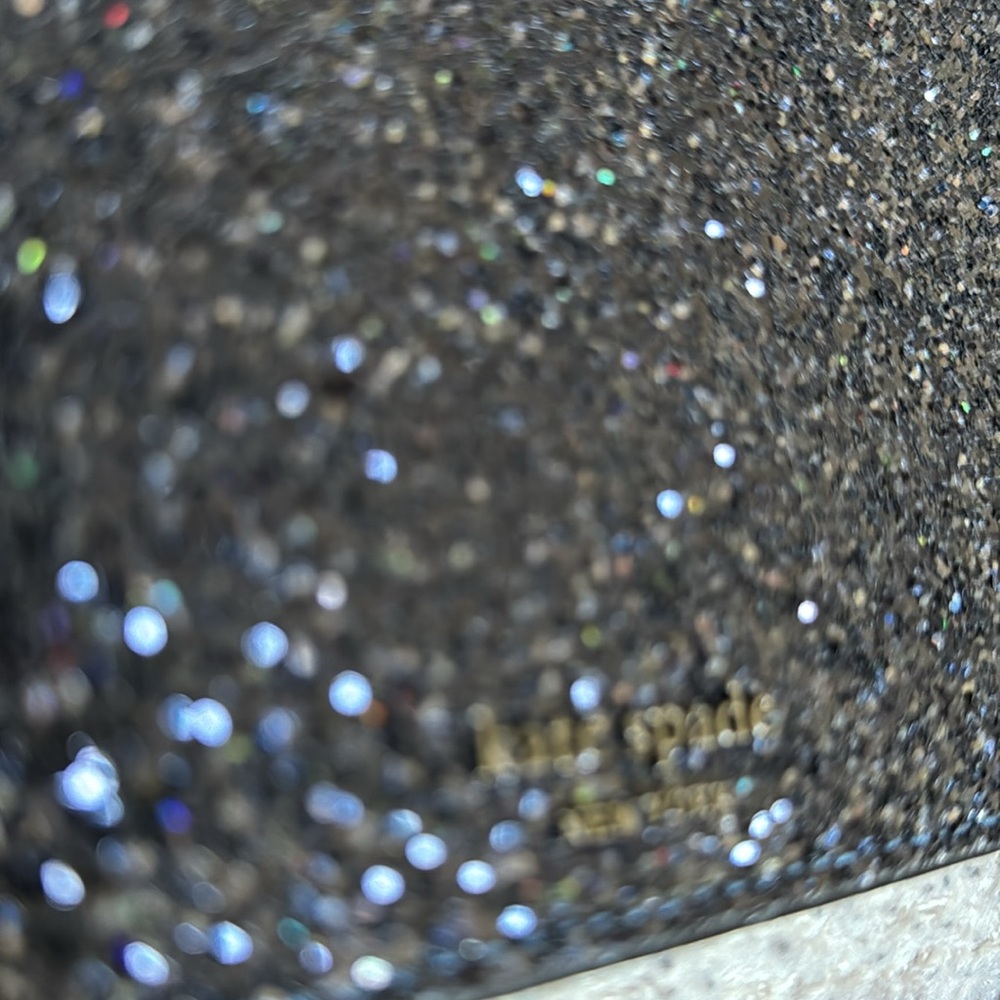 Kate Spade Black Glitter Chain Shoulder or Crossbody Bag • New & Never Used! 🌌🖤 - Picture 13 of 13